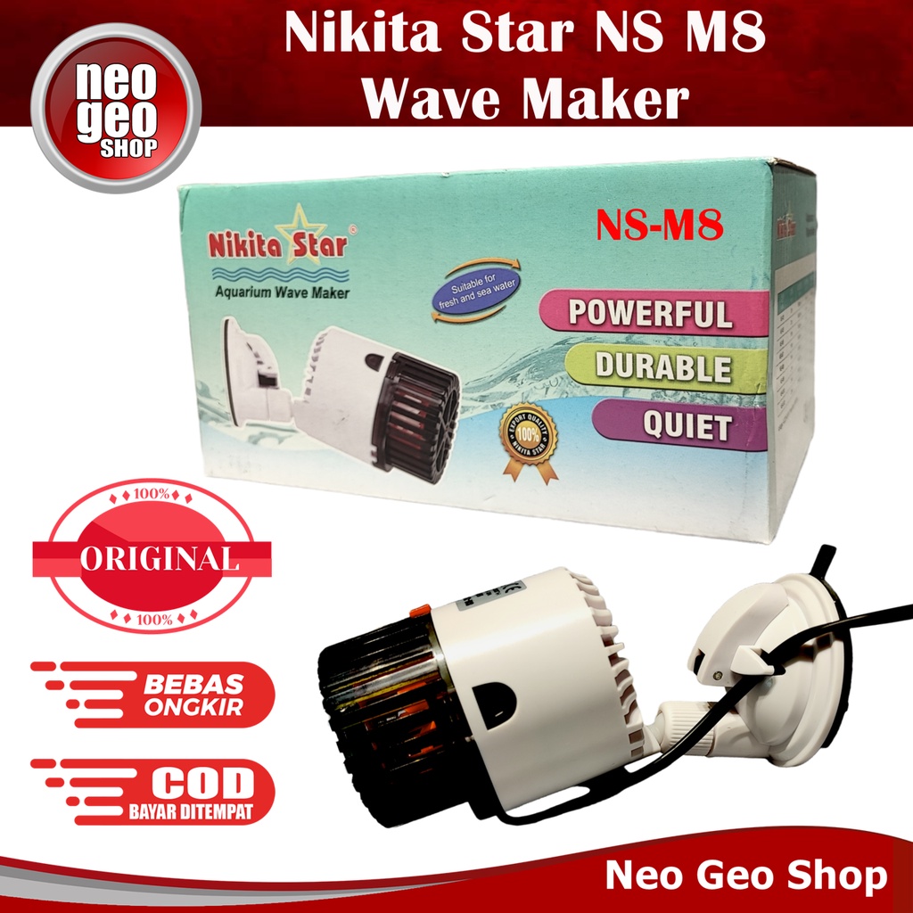 NS M8 NSM8 NIKITA STAR Wave Maker Pompa Pembuat Arus Ombak Gelombang