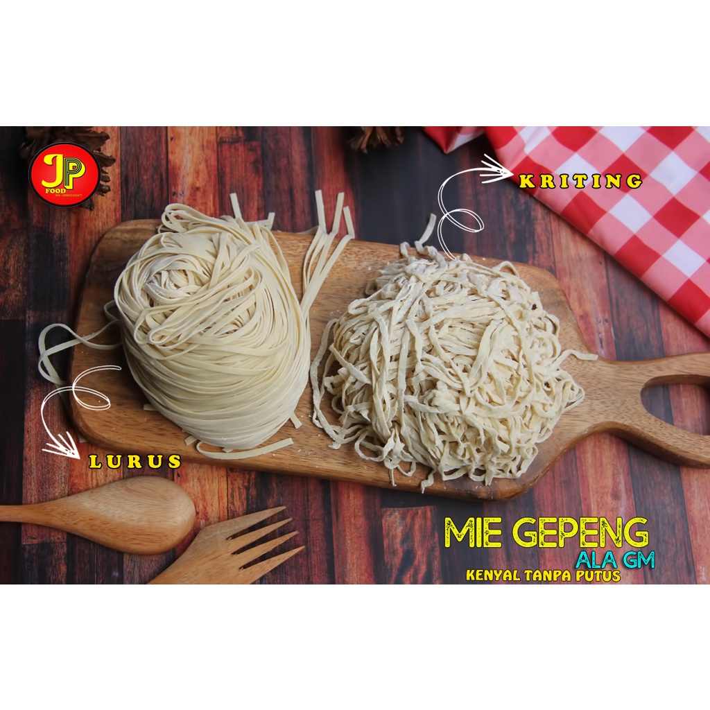 

Mie gepeng mentah ala GM untuk bakmie mie ayam dan yamin