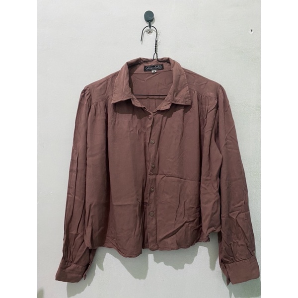 preloved kemeja crop shopaholic