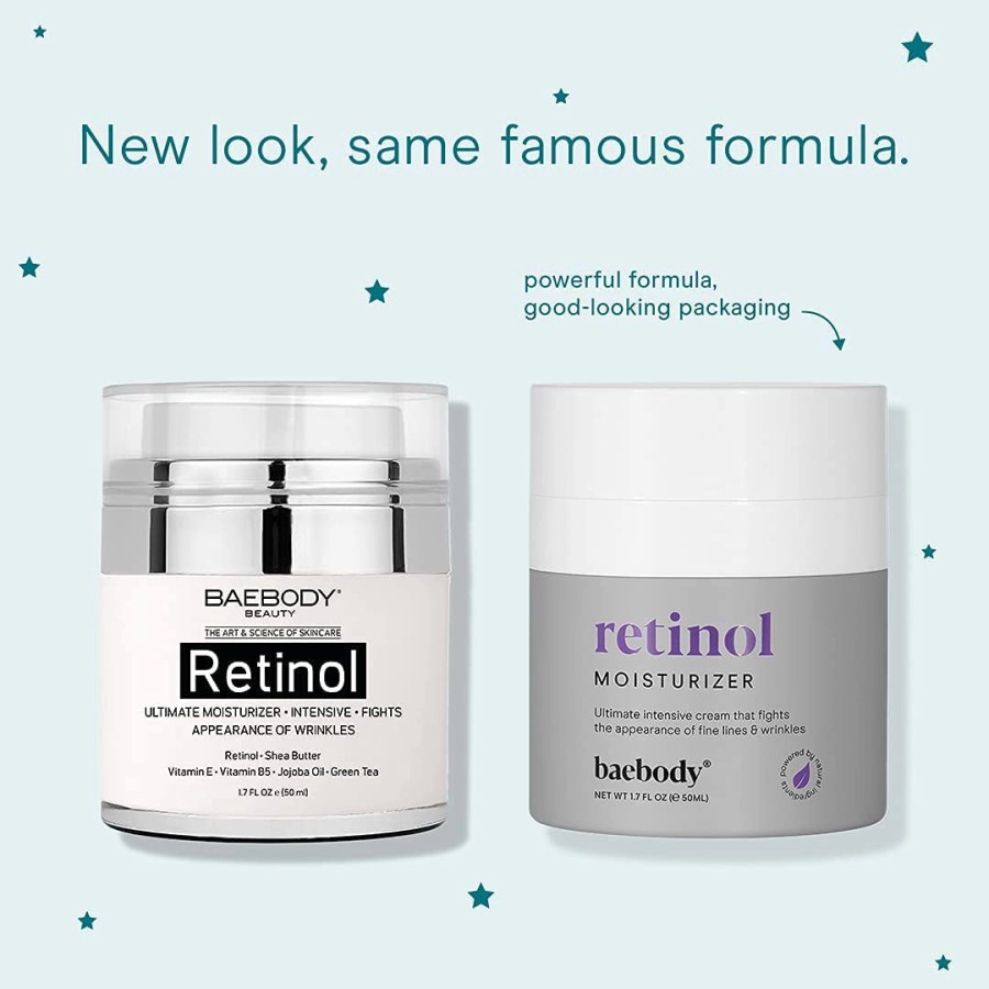 baebody retinol moisturizer for fine lines and wrinkles organic aloe