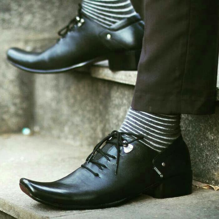  sepatu  pantofel  pria  kulit asli cevany bones casual formal 