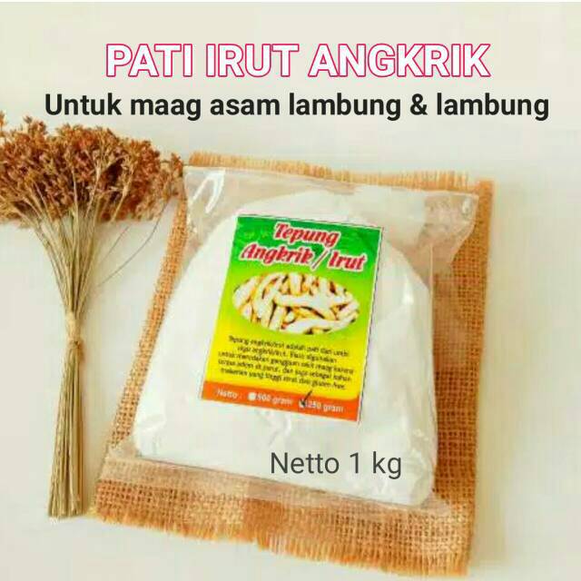 

Tepung pati irut asam lambung pati garut asli umbi angkrik 1kg