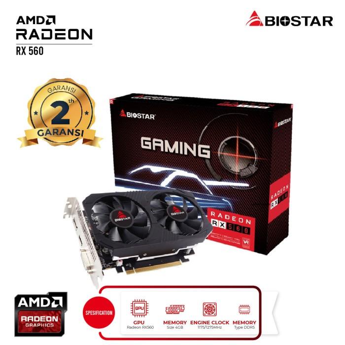 Vga / Vga Biostar Rx560 4Gb Ddr5 Dual Fan
