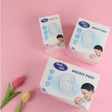 12pcs &amp; 36pcs BREAST PADS BABY SAFE - Pelindung Rembesan ASI Ibu Menyusui