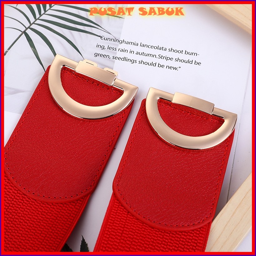 Sabuk Obi Karet Belt Ikat Pinggang Wanita Fashion Gesper Cewek Oby Korea Polos Murah Aksesoris