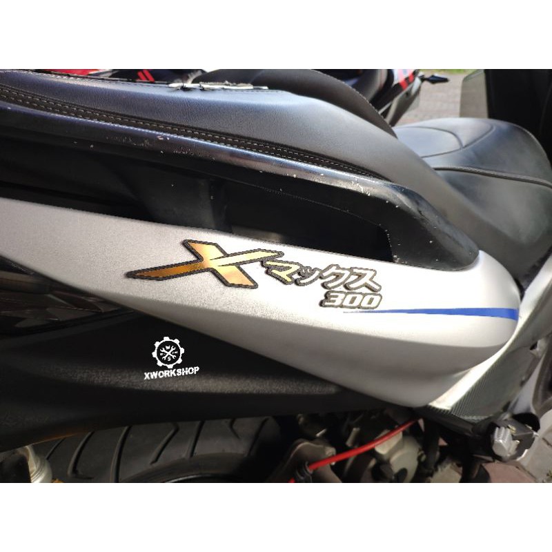 Emblem Logo XMax 300 Japanese Jepang Gold Silver