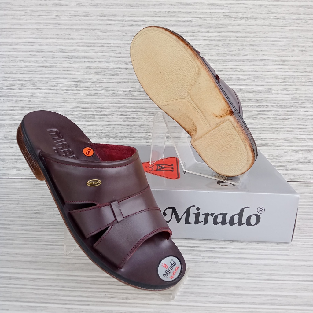 mirado sandal pria kulit asli 885 sandal flip flop slide pria merek mirado kulit asli original sanda