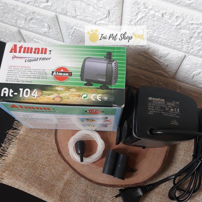 PROMO ATMAN AT-104 Pompa Celup Air Aquarium / Kolam Water Pump ATMAN 104