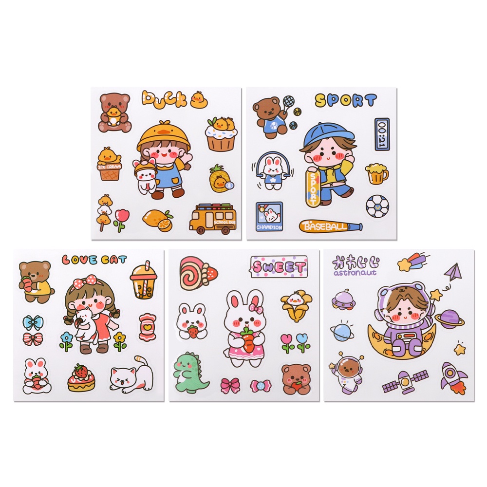 Stiker Kertas Anti Air Untuk Dekorasi Diary / Album