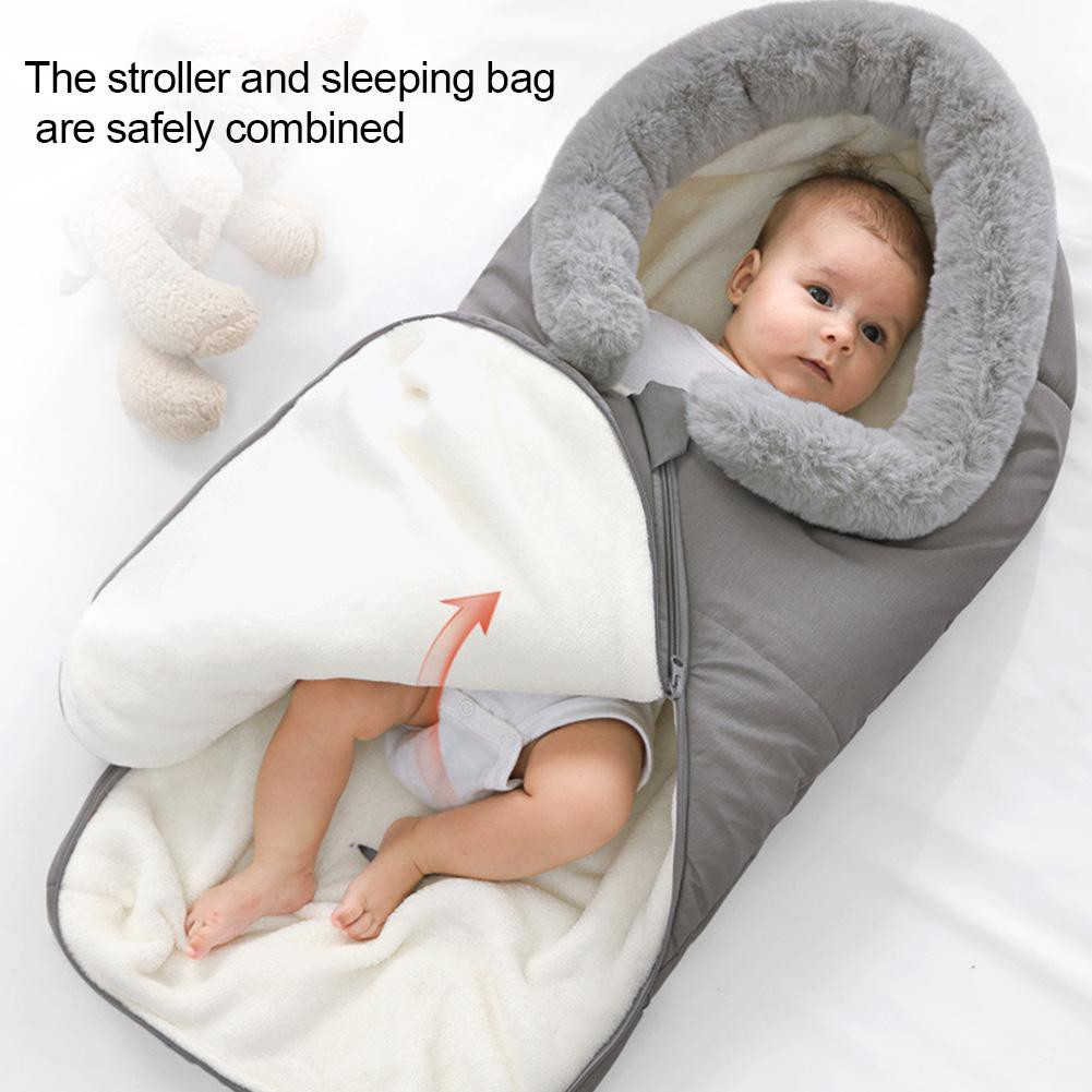 High Quality Winter Waterproof Baby Sleeping Bag Infant Thick Warm Sleeping Bed Wearable Stroller Shopee Indonesia