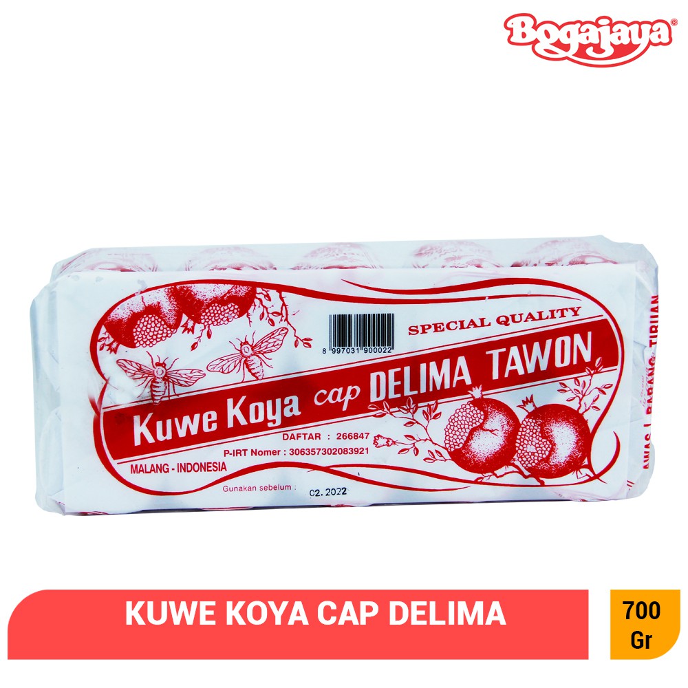 

KUE KOYA CAP DELIMA TAWON 700 GR ISI 10