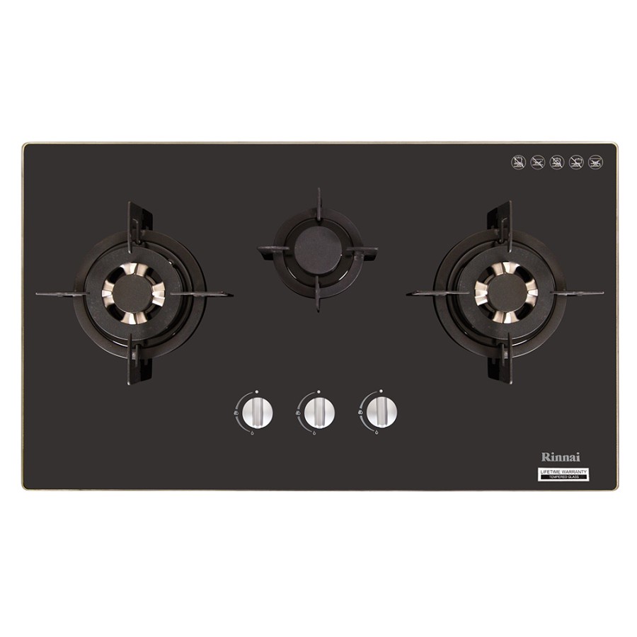 Kompor Tanam Rinnai Gas 3 tungku RB 713 NGB