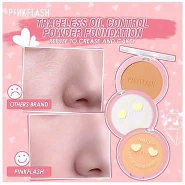 ★ BB ★ PINKFLASH Lasting Matte Pressed Powder | Bedak Padat