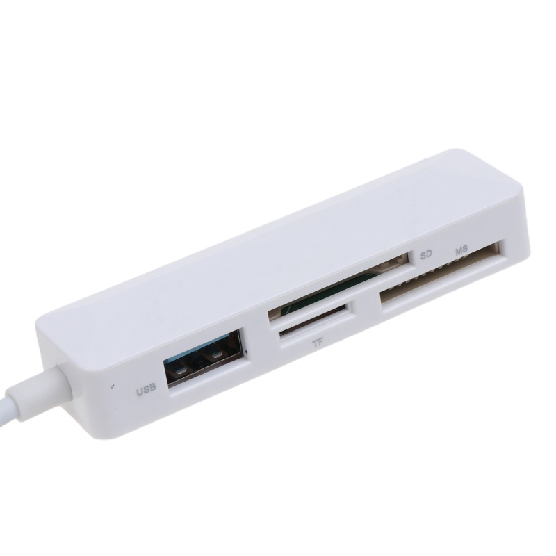 Btsg USB C Ke Micro-SD Memory Card Reader Adaptor Kamera 3-in-1 Untuk Laptop