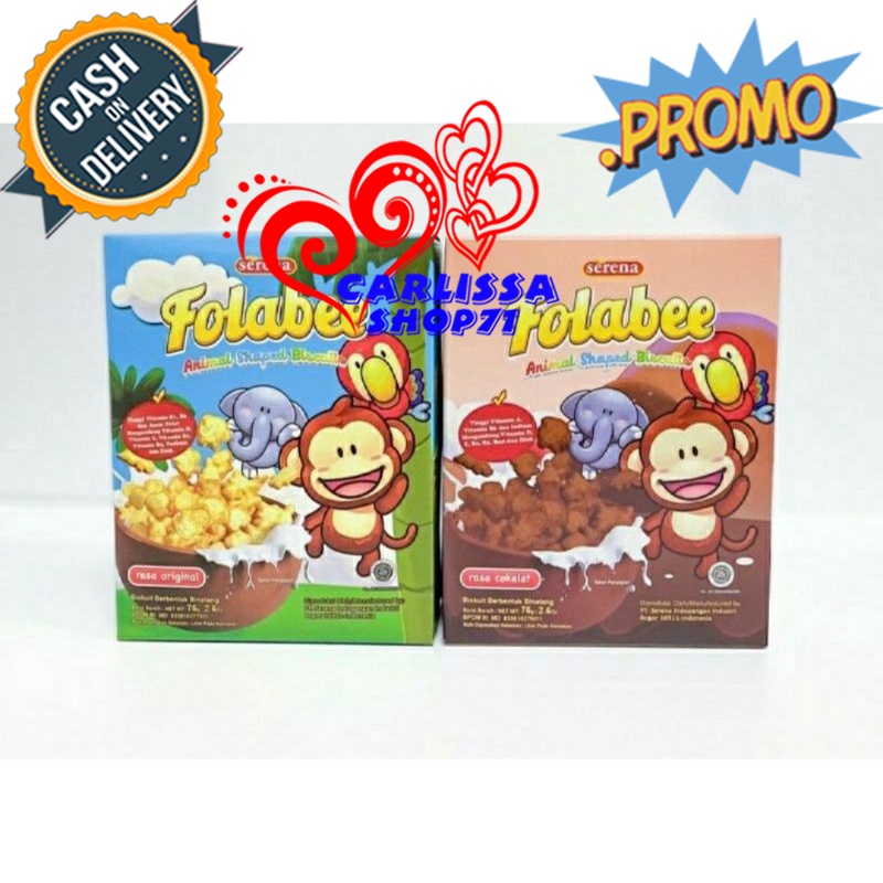 

Serena Folabee Animal Shaped Biscuits 75gr Harga Terjangkau