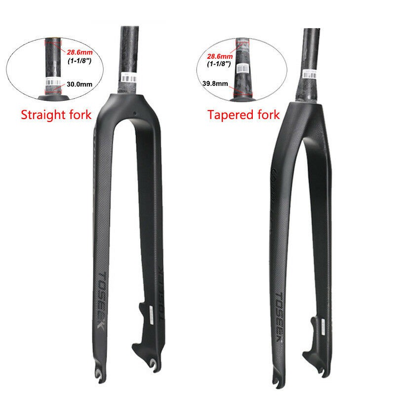 non tapered mtb forks