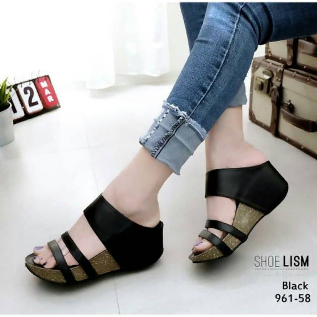 ABBUSHOES SS 20 Wedges Sandal Terbaru