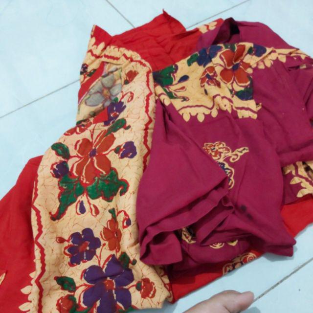 Daster Pola Jumbo Batik Solo Murah Fit To Xxxl Adem Dan Tebal Anwar Motif E