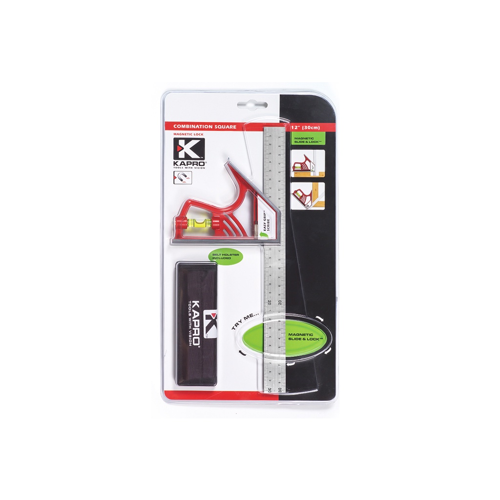 Penggaris Siku Waterpass - Kapro 325 Magnetic Lock Combination Square