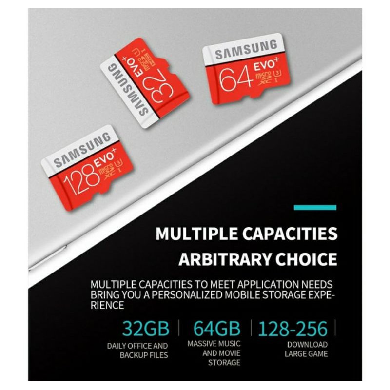 Memori micro SD samsung EVO plus 64gb with adapter