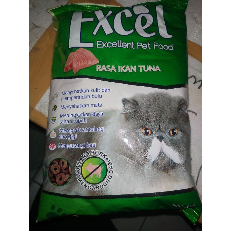 pakan kucing excel
