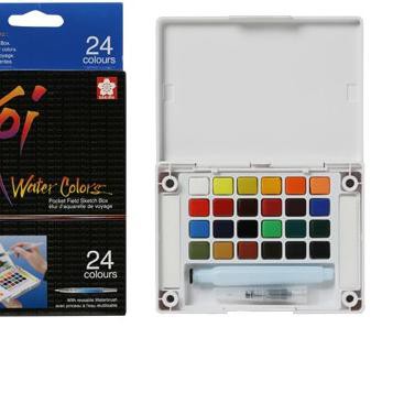 

PROMO BESAR (fmm-770) Sakura Koi Watercolor Pocket 24 Colours