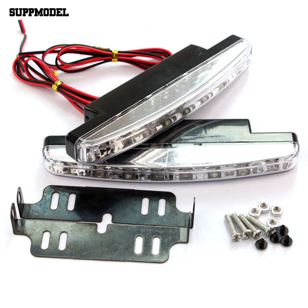 2Pcs Lampu LED DC 8SMD Universal Anti Air untuk Mobil