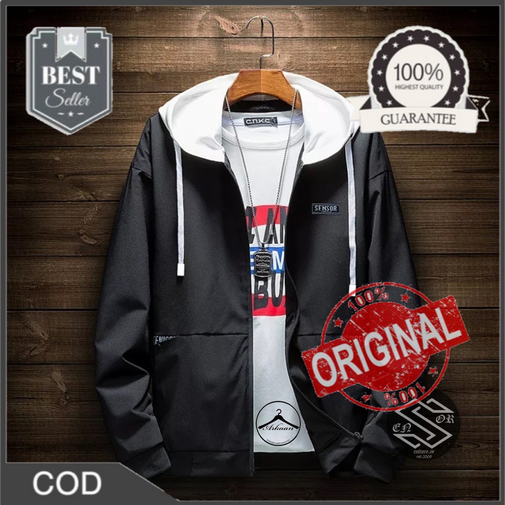 TERBARU  AKN JAKET HOODIE PRIA / JAKET HOODIE CAKAR ORIGINAL SENSOR #