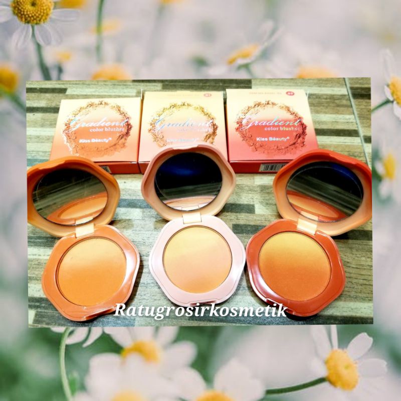 PROMO ECER!!BLUSHER KISS BEAUTY BLUSH ON BENTUK JAM NO.83362A