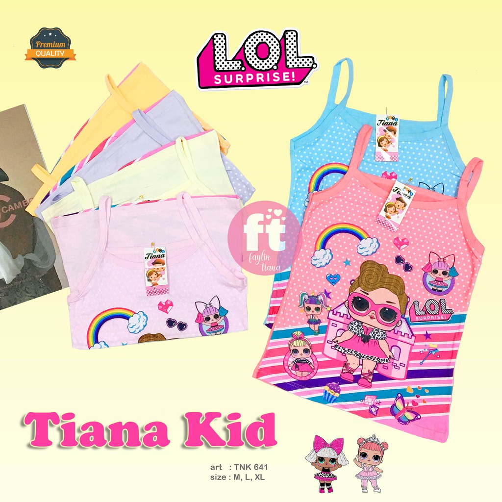 TIANA KIDS | Tanktop Anak  / Atasan Anak  / Singlet Anak  / art TNK 641