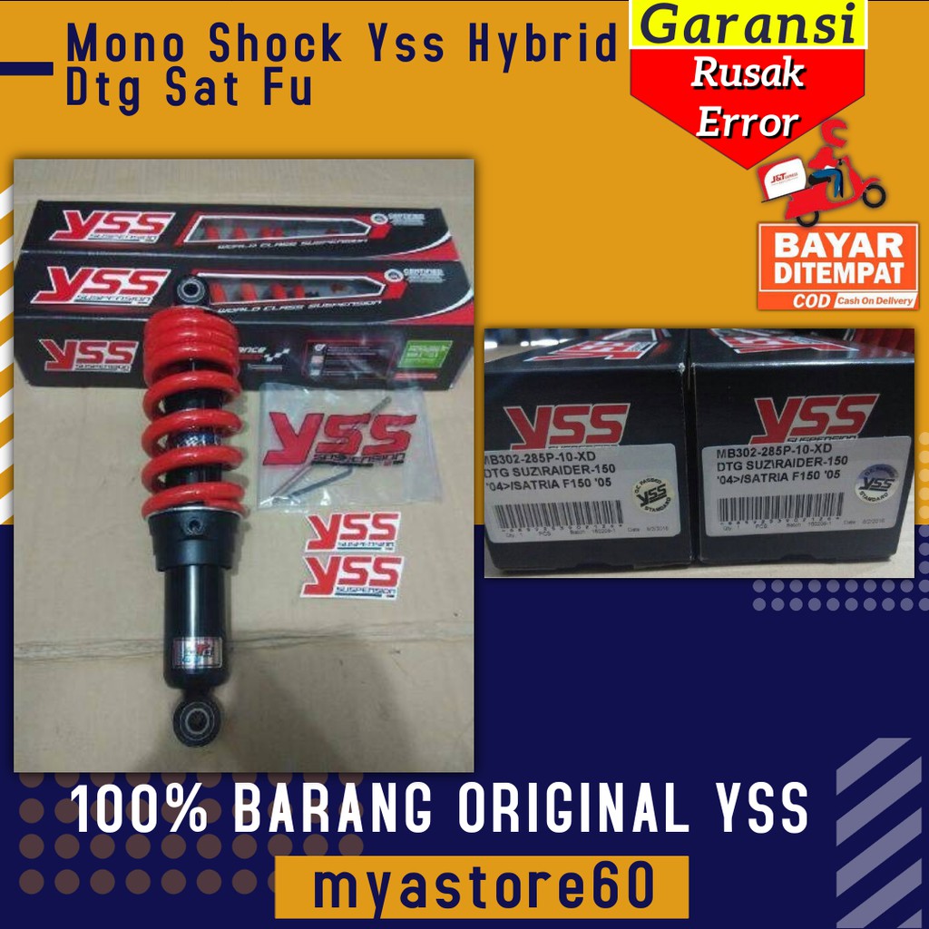 Mono Shockbreaker Shock Shockbreker Yss Hybrid Dtg Suzuki Sat Satria Fu SparePart Motor Zusuki