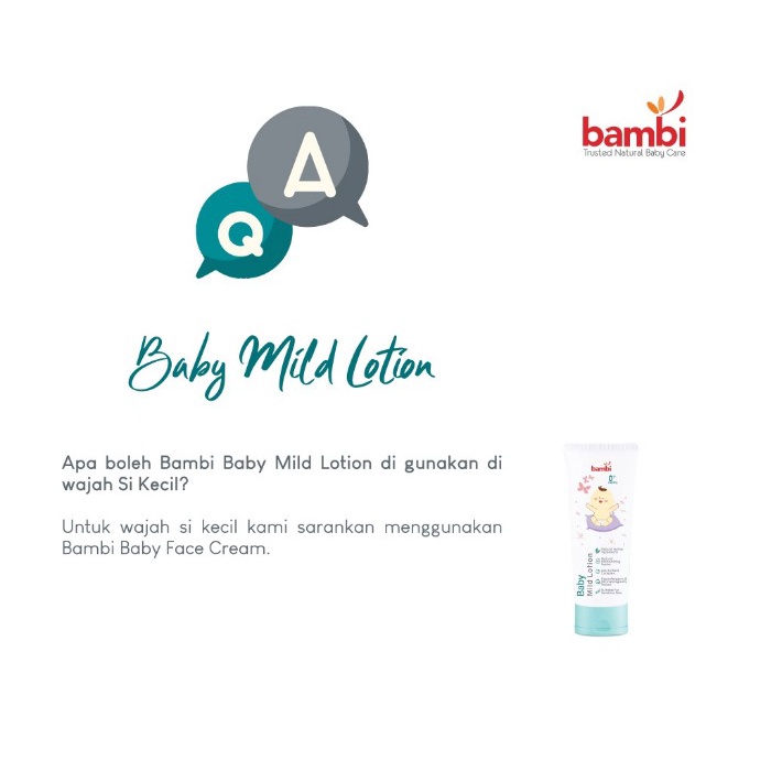 Bambi Baby Mild Lotion 100ml Tube