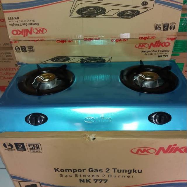 KOMPOR NIKO NK 777 Kompor Gas 2 Tungku Stainless Steel - PALING MURAH BERKUALITAS MANTAP