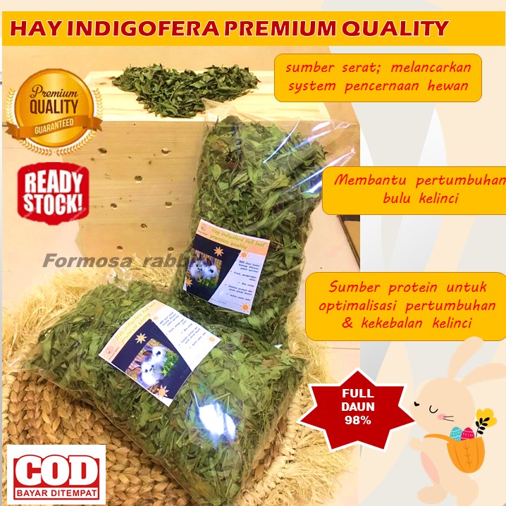 Hay Indigofera Pakan kelinci Murah indigofera hay Rumput Kelinci Murah Daun kering Kelinci 200 gr