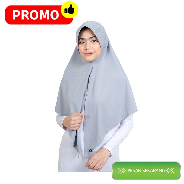 Nisrina jilbab  belah depan polos paras m mitta