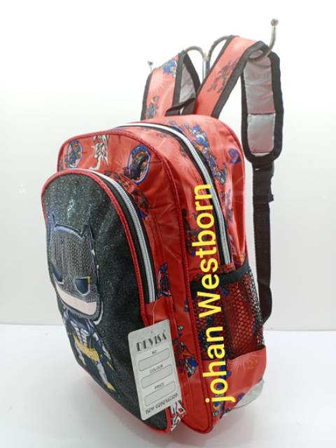 Tas Ransel Sekolah Paud TK gliter usap