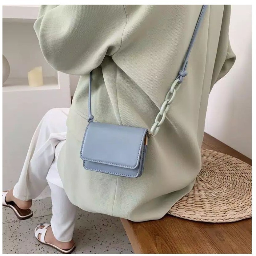 [ 10.10 ] BAJ  - Tas Selempang Wanita Kotak Mini Satchel LEVIRA / VINTAGE BAG / SLINGBAG FASHION KOREA / TF015