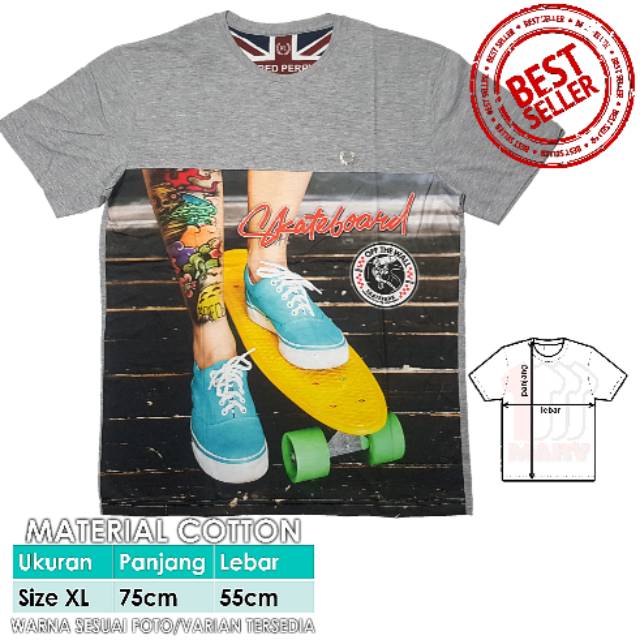 Kaos XL 3D Tshirt Distro Cowok Baju Pria Full Print Skateboard Skater Style Tatto Sneakers