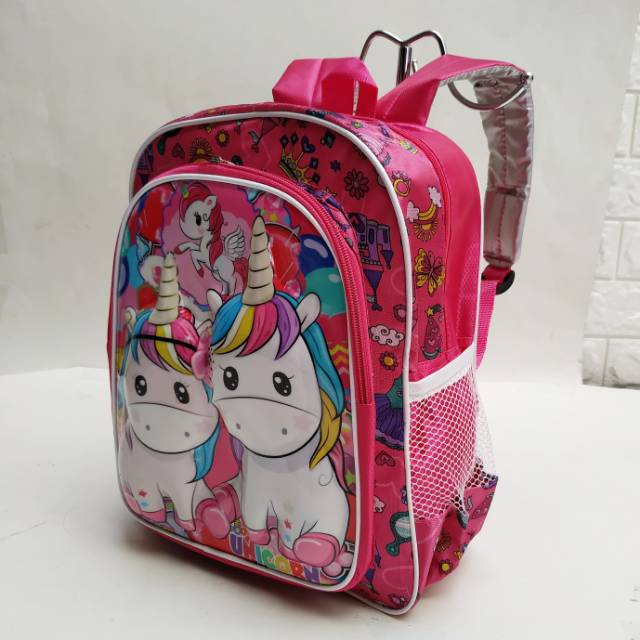 TAS EMBOSS ANAK CEWE UNICORN PAUD DAN SD