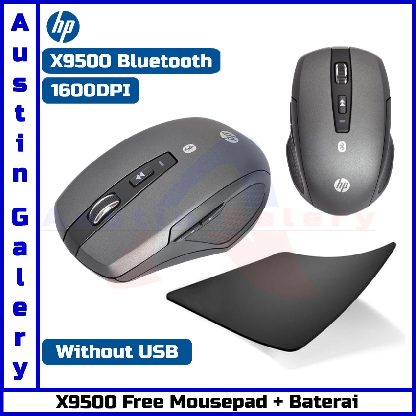 Mouse HP Wireless Free Mousepad &amp; Baterai / Mouse USB Wired / Mouse Komputer Laptop