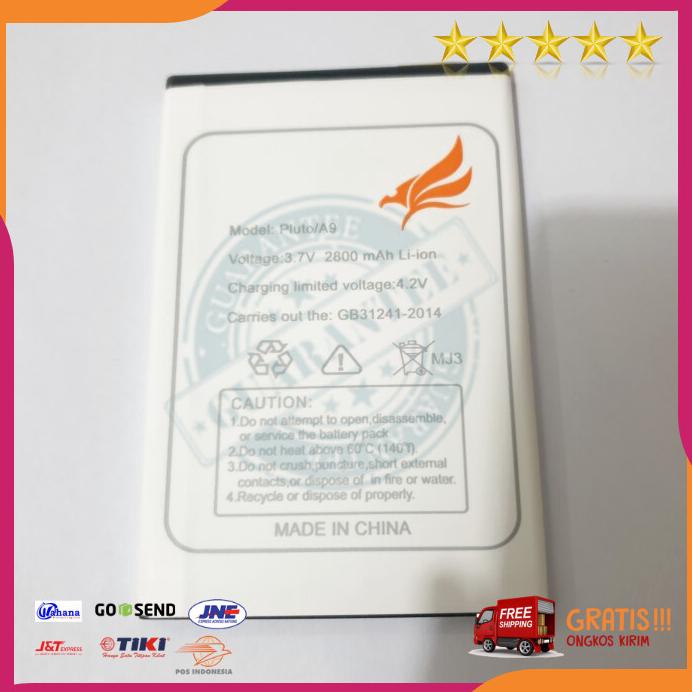 Acc Hp Baterai Bat Maxtron Pluto A9 Panjang 8.8 Lebar 6