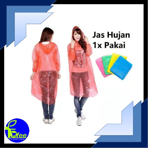 [IMPORT] - JAS HUJAN Plastik Kresek Disposable Emergency Rain Darurat Praktis Murah