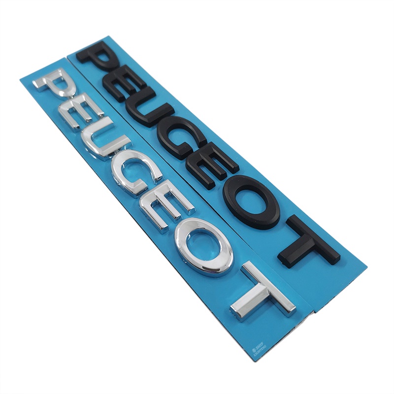 1pc Stiker Emblem Logo PEUGEOT Bahan ABS Untuk Dekorasi Mobil PEUGEOT