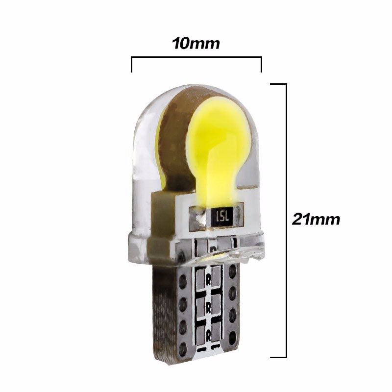 LuxStar Lampu Mobil Headlight LED T10 W5W COB 2 PCS