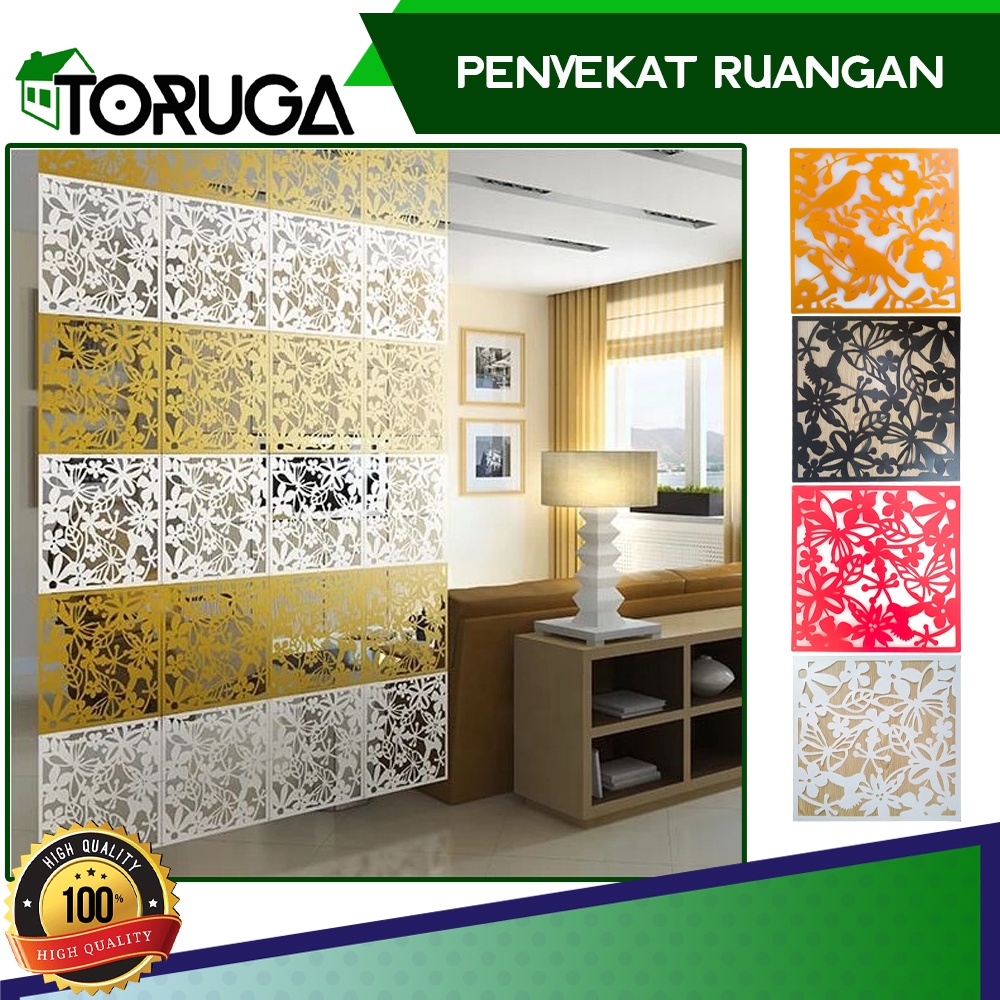 Penyekat Ruangan Vintage 3D PVC Tirai Gantung Dekorasi Penghalang Tembok Dinding