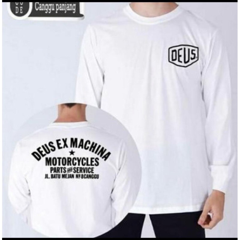 KAOS LENGAN PANJANG BAJU PRIA WANITA FASHION LOGO DEUS EX MACHINA