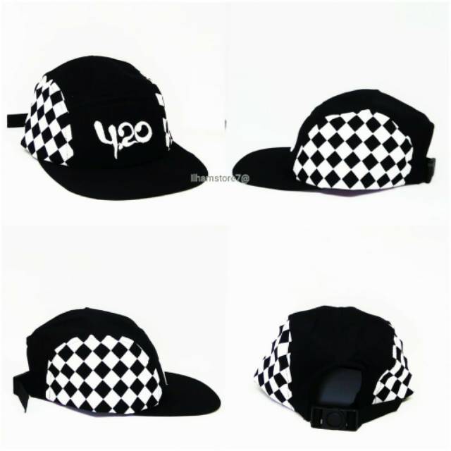 Topi snapback 5 panel topi hip-hop Topi Catur Bonge