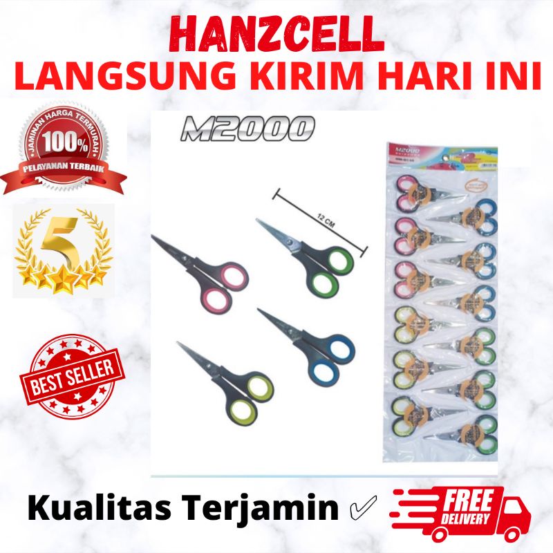 

1 pcs gunting m2000 panjang 12 cm stainless steel tajam murah meriah