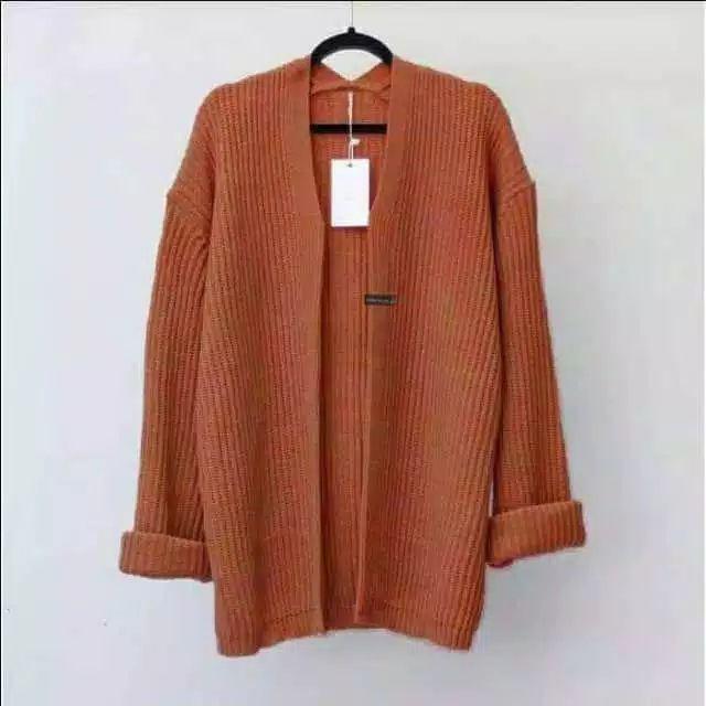 oversize kardy knit/sweaterajut-Coral