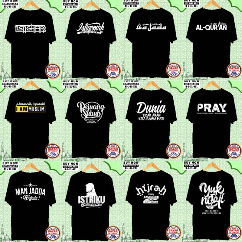 KAOS DAKWAH ISLAMI SUNNAH SANTRI / KAOS TERBARU / KAOS MUSLIM / DISTRO MURAH / PAKAIAN PRIA-1